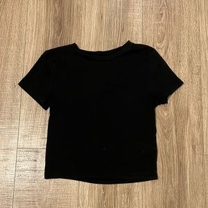 H&M crop ribbed tee